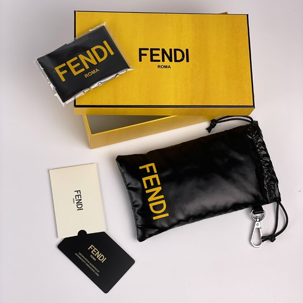 Fendi FE40091U FENDIGRAPHY 69A BRAND NEW Sunglassses Bordeaux Grey Unisex Square - Picture 10 of 11